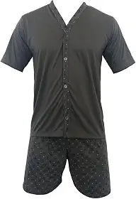 Pijama Homem Com Botões Conjunto Roupa De Dormir