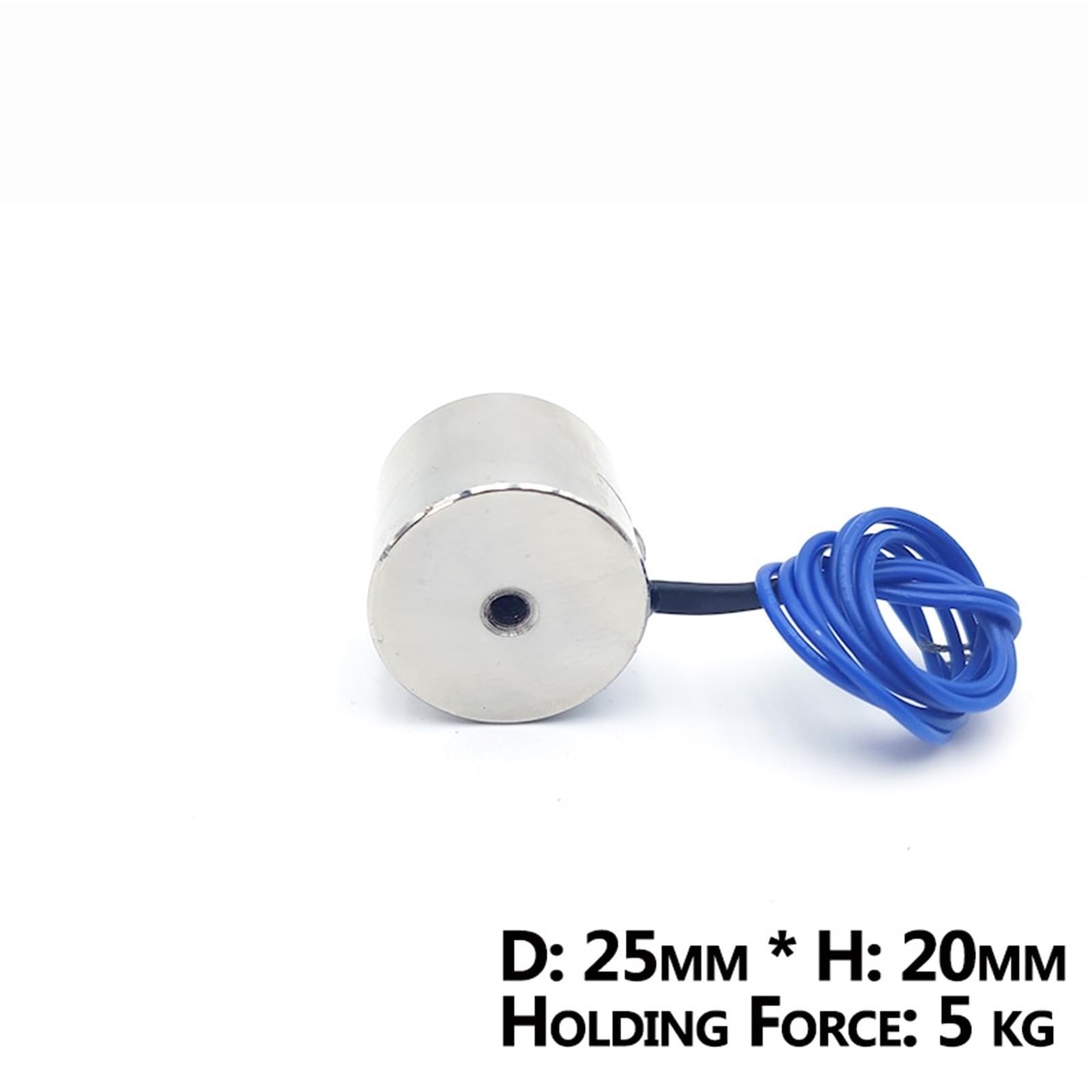 Magnesy elektryczne 25/20 DC 6 V, 12 V, 24 V, 5 kg/50 N, przyssawka elektromagnetyczna, 1 szt. (DC 6V)
