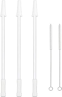 Galon butelka na wodę słomka nadaje się do przycinania wielokrotnego użytku słomka zestaw zamienny ze szczotkami do 400 ml / 64 uncji galon butelka sportowa dzbanek