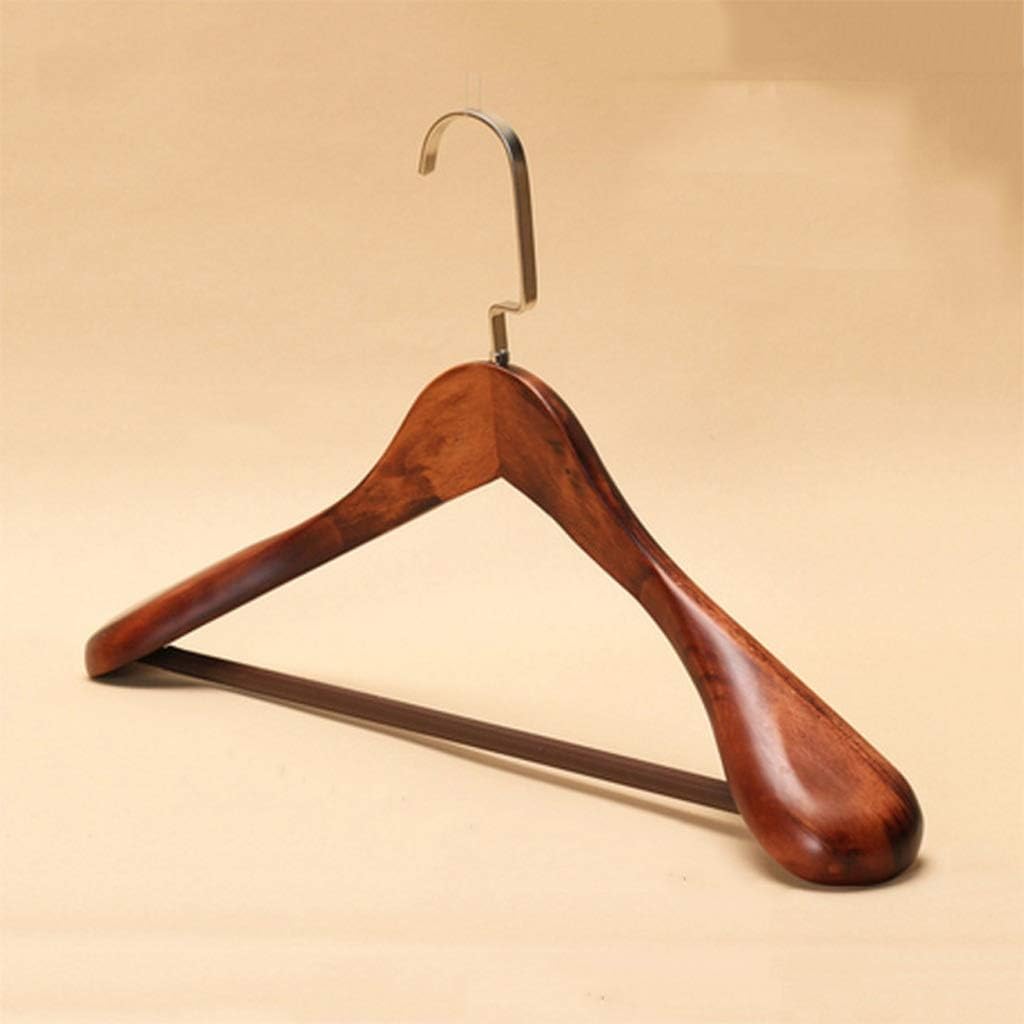 Woman Wide Shoulder Hanger Vintage Wood Coat Hangers Household Clothing Store Solid Suit