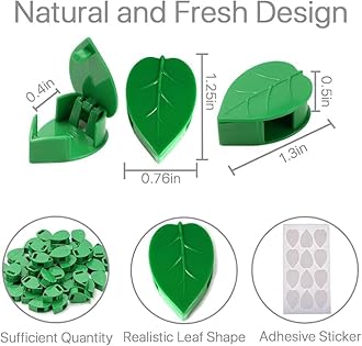Thamada mart plant support for climbers leaf plant organiser clip money plant clips for wall support for plants plant holder for wall climbing wall clips (Leaf Clip, 30, Piece)