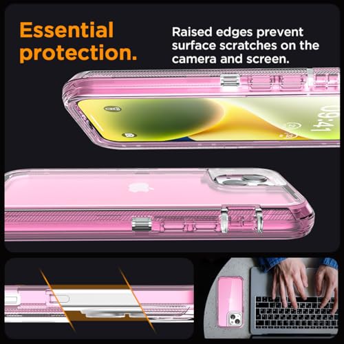 AICase for iPhone 16e/13/iphone 14 Case Clear 3 in 1 Heavy Duty Drop Protection Full Body Rugged Shockproof/Dust Proof 3-Layer Military Protective Tough Durable Cover for iPhone 16e/13/14 6.1"_2 - image 3