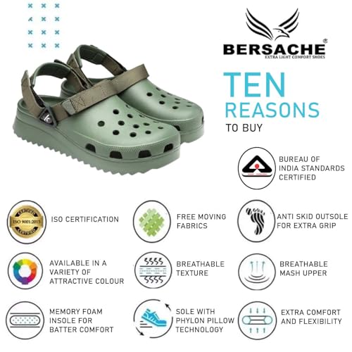 Image of BERSACHE Extra Soft Classic Casual with Regular wear with Ultra Soft & Flexibility Technology WEDGES SANDAL for Men's /Boy