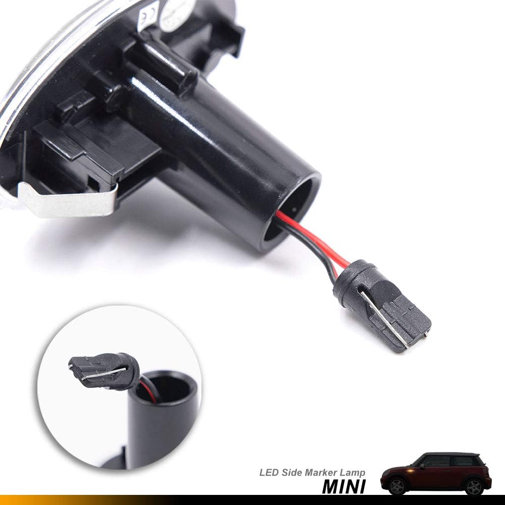 Full Led Side Fender Marker Light For Mini Cooper R55 R56 R57 R58 R59 Led Turn Signal Sidemarker Lamps Clear Lens Amber Color