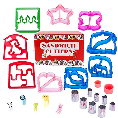 Stampi per sandwich per bambini, con 9 divertenti