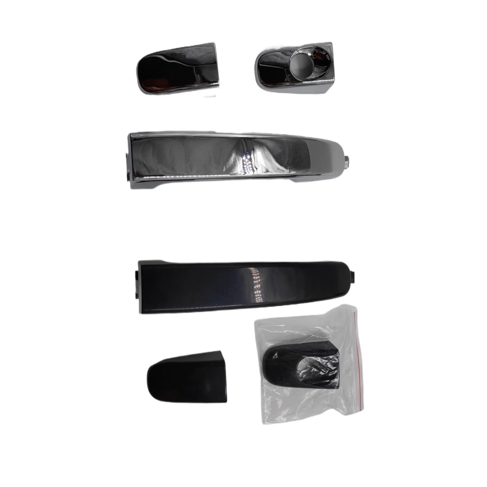 Ningruibhd Black Car Sliding Outer Door Handle For Ranger For Everest For T6 For T7 For Mazda For Bt50 2012-2020 Outer Exterior Door Handle(,Front Right No Hole)