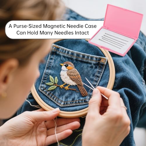 Image of Magnetic Needle Storage Case, Deep Pink