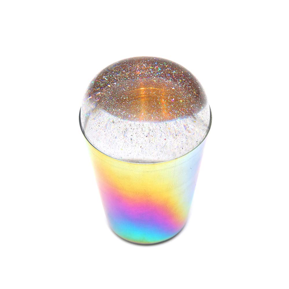 Colorful Handle Nail Stamper Shining Holographic Head Clear Stamper for Nail Art Stam g Plate (Transparent) -Layfoo-image-17