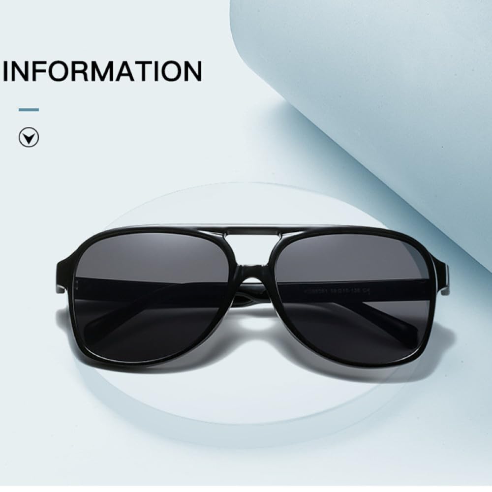 Klassische übergroße Sonnenbrille für Damen, Retro, Vintage, Doppelsteg, große Sonnenschutzbrille, Unisex, gelbe Fahrbrille