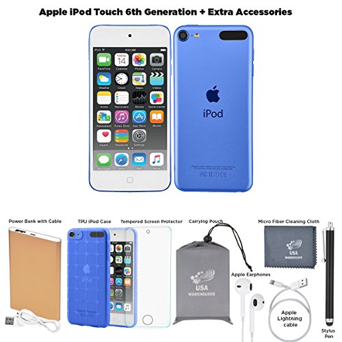 Apple iPod Touch 6th Generation and Accessories, 16GB - Blue