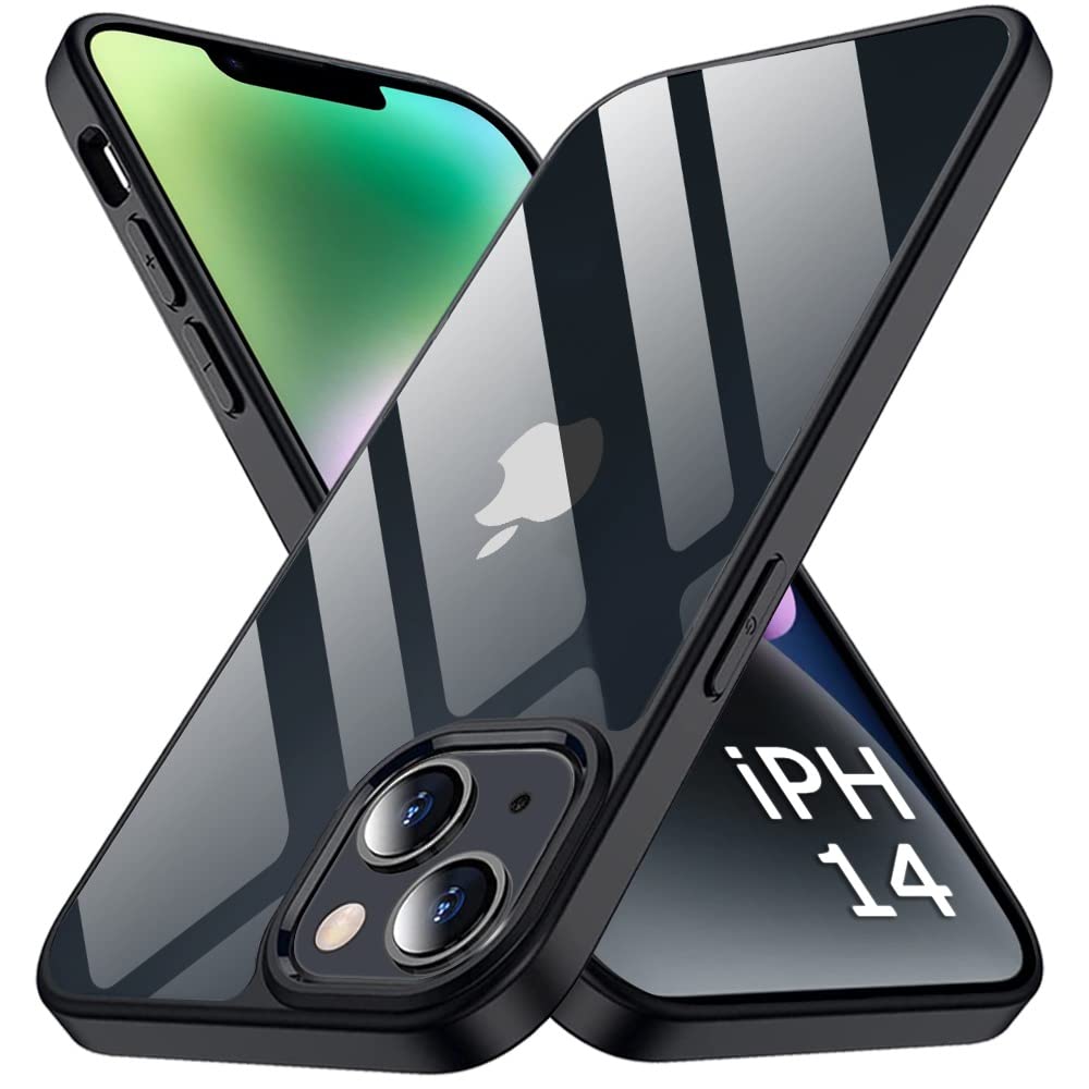 TheGiftKart Crystal Clear Back Case Cover for iPhone 14 |Ultra-Hybrid Slim Fit Shockproof Design|Camera Protection Bump|Transparent Back Cover Case for iPhone 14 (PC,TPU|Black Bumper) (B0BG64Y1KQ) Amazon Price History, Amazon Price Tracker