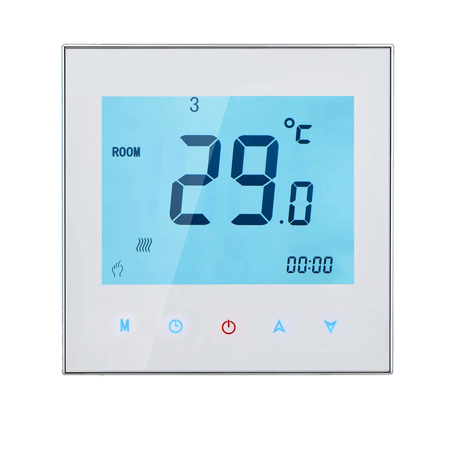 Termostat, 5 A, 110-230 V, tygodniowy programowalny wyświetlacz LCD, ekran dotykowy, ogrzewanie wody, termostat, regulator temperatury pomieszczenia