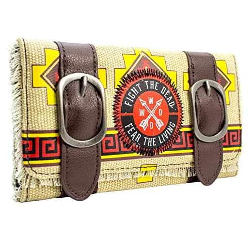 Cartera de The Walking Dead Estilo Dixon Daryl marrón