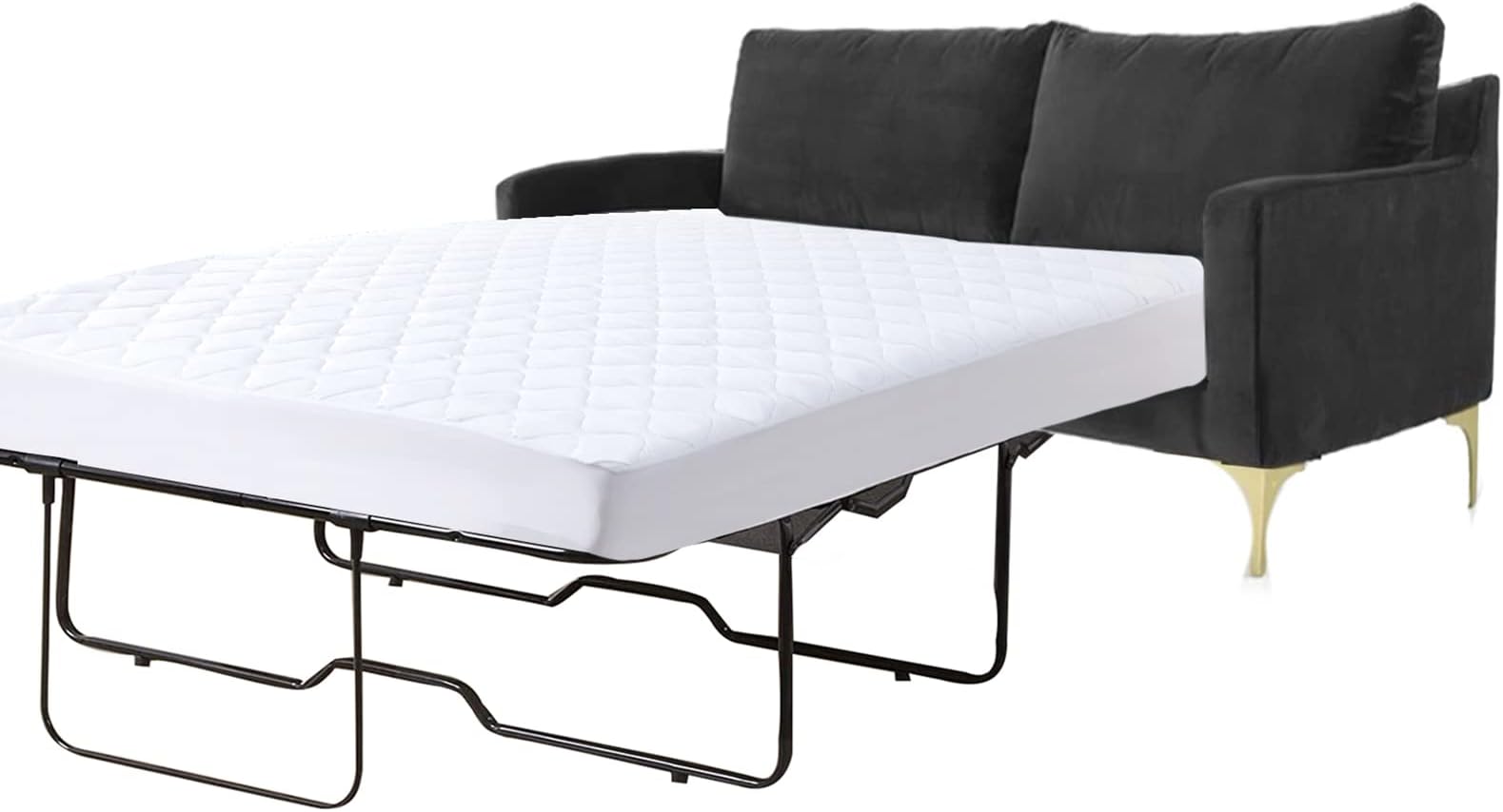 Sleeper Sofa Mattress Pad Cotton Top, in 600 Tc Egyptian