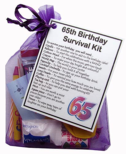 SMILE GIFTS UK 65th Birthday Survival Kit Gift