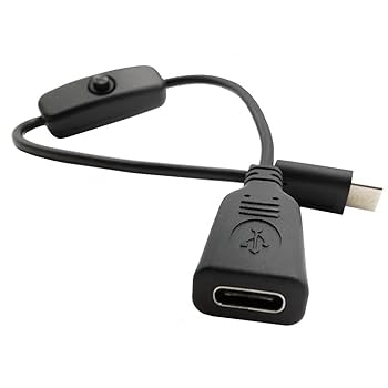ポータブル電源 USB Type-C付き Amazon.co.jp: スイッチ付き USB Type-C 電源コード 30cm 2本