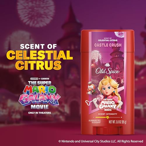 Image of Old Spice X Super Mario, Castle Crush with Celestial Citrus Scent, Aluminum Free Deodorant + Body & Face Wash Bundle for Men, Smell Super with 24 /7 Lasting Freshness & 24 /7 Shower Clean (Pack of 2)