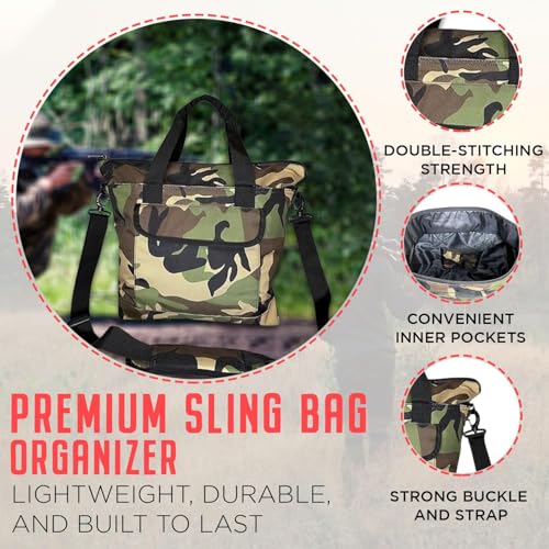 Camo Tote Bag | 1000 Denier Cordura Polyester Tactical Bag with Zipper | Convenient Handle & Shoulder Strap2