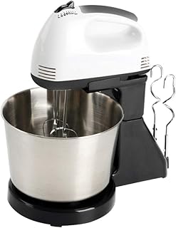 Hemoton Batteur électrique professionnel pour crème fouettée, pâte, mixeur de pain, batte d'œufs, mélangeur pour la maison, la cuisine - Noir