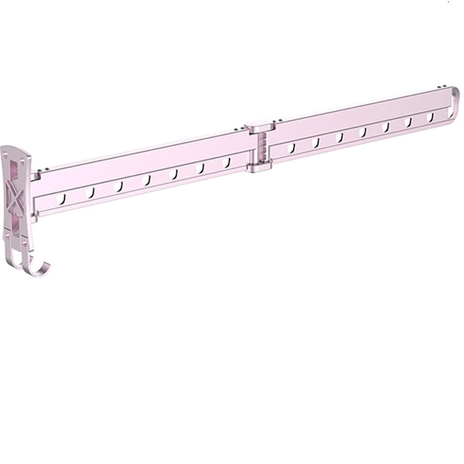 SBZIOJHDR clothes airer， Airer Retractable Folding Clothes Drying Rack Space Saver Fold Away Racks(Pink,Short)