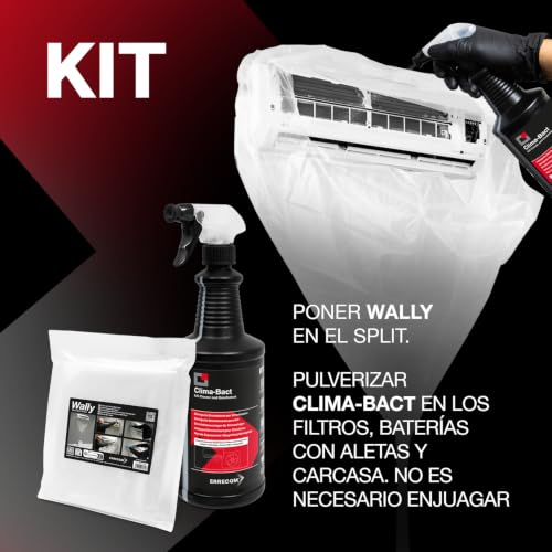 Limpiar aire acondicionado con kit Errecom y funda 2