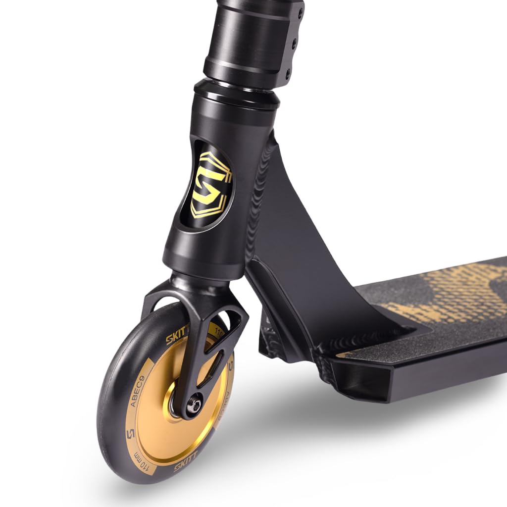 Trottinette Freestyle SKITT - Venom | Set Freestyle | Roulements Haute Performance ABEC-9 | Construction légère en Aluminium | Guidon Freestyle Rotatif à 360°