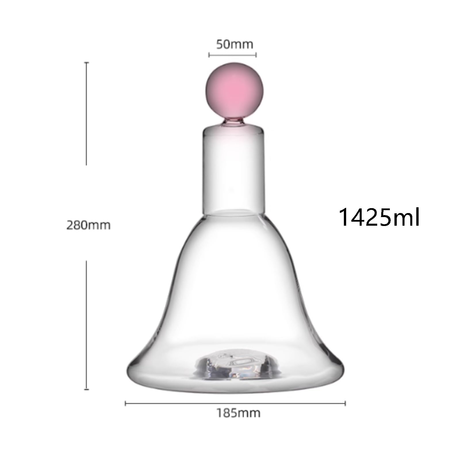Decanter per Vino Rosso Whisky Decanter A Campana For Liquori Con Tappo Versatore For Gli Amanti Del Vino Decantatore