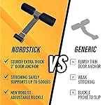 NordStick Nordic Hamstring Curl Strap - Original Nord Stick Exercise Set for Home and Travel - 5 Second Set Up - Image 4