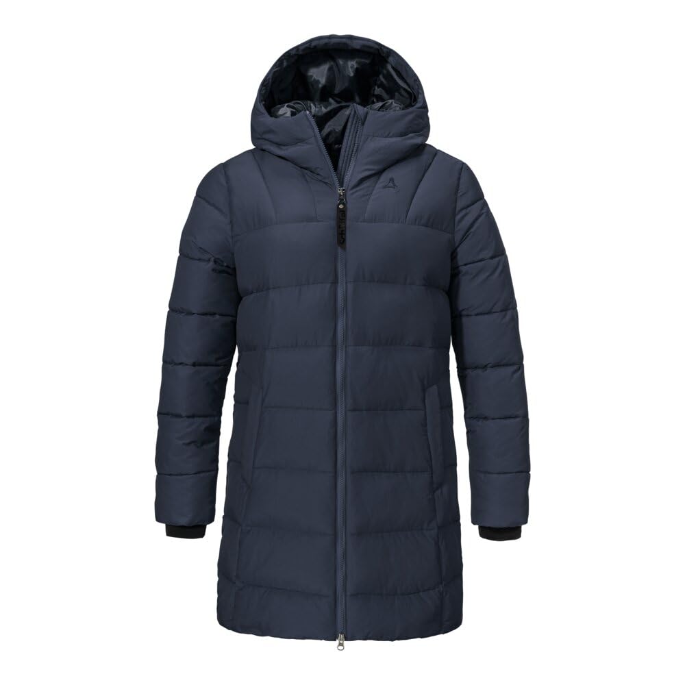 Schöffel Damen Ins Parka Style Boslix WMS, wärmende Winterjacke mit synthetischer Daune, wind- und wasserabweisende Funktionsjacke mit gefütterter Kapuze