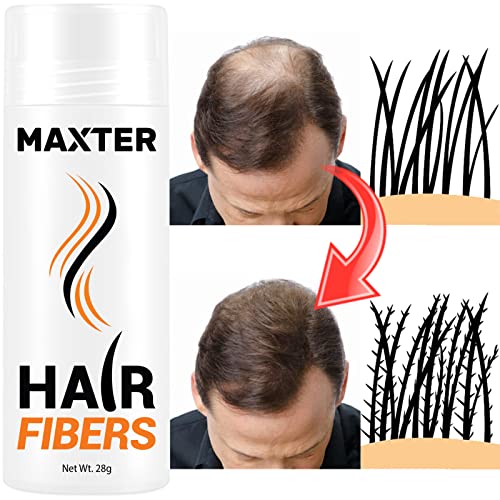Maxter HAIR FIBRES White - Hair Powder Men and Women to Conceal Hair Loss - Microfibre for Added Density and Volume - Image 2