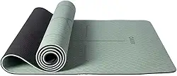 ARIMO Tapete Yoga Mat Antiderrapante TPE Ecológico Biodegradável Todos Os Tipos de Yoga/Pilates 181 x 61 cm x 8 mm