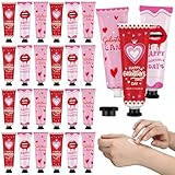 Loopeer 12 Pcs Valentine's Galentine's Day Gifts Bulk Hand Cream for Dry Cracked Hands Travel Size Moisturizing Hand Lotion Valentine's Galentine's Day Party Favors Stuffers Gift for Women Friends