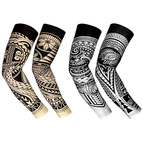 RoryTory Cooling Arm Elbow Compression Sleeve Sun Guard Tattoo Sleeves Cover Up