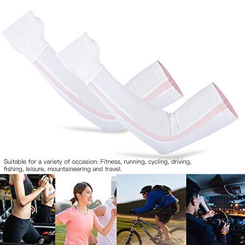 Capa de proteção solar de braço, capa de proteção solar respirável 1 par para fitness para corrida p