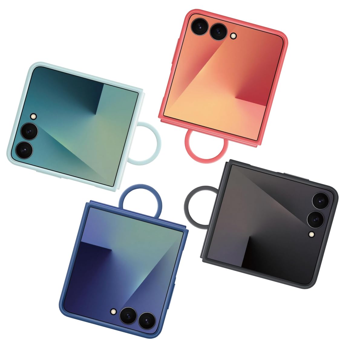 Amazon.co.jp: Galaxy Z Flip7 ケース 純正 シリコンケース リング付
