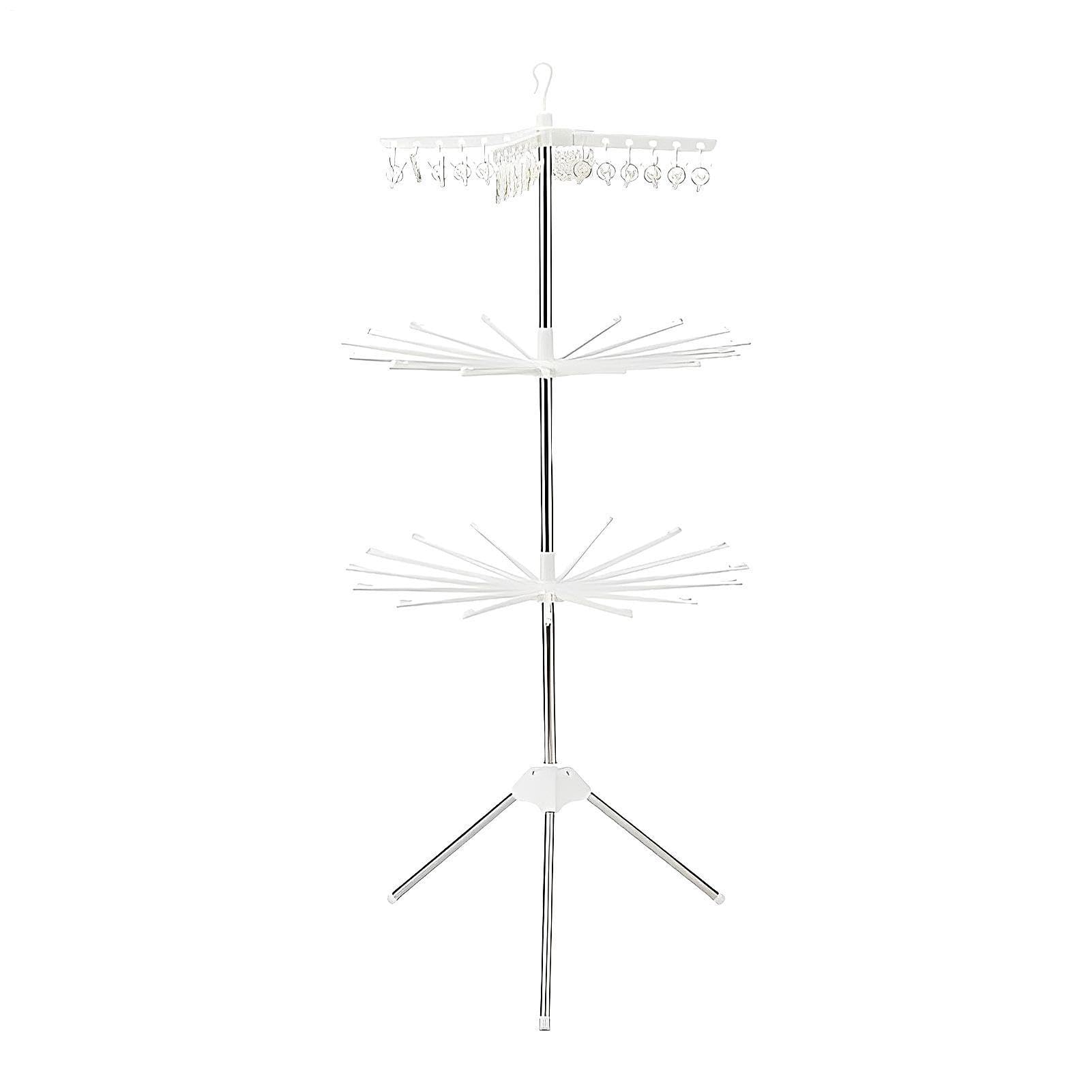 Trípode de secado de ropa – Torre plegable de acero inoxidable para colgar