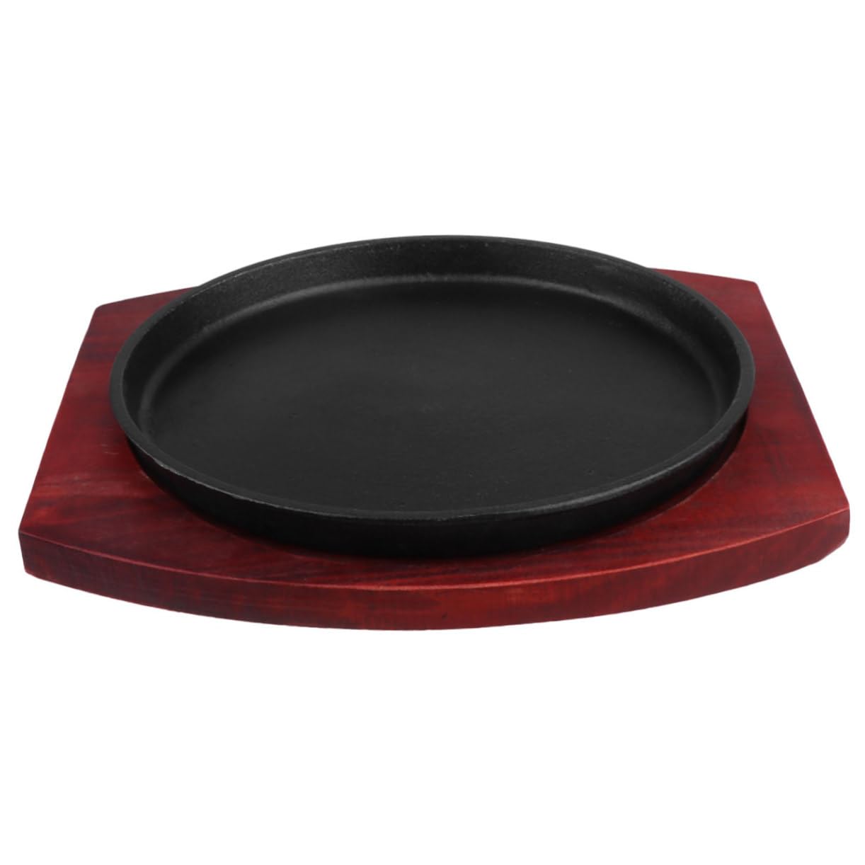 BESTonZON Runde Bratblech Grillplatte Teppanyaki Backform Antihaft Metallbackform Grillschale Bbq-schale Rindersteakplatte Für Spanische Und Japanische Küche Braten Rösten Schmutzabweisend l