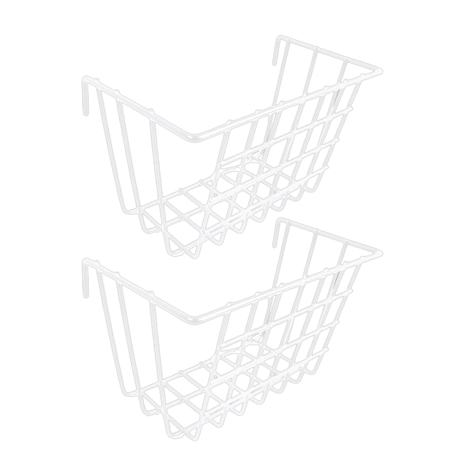 Tsophreniq Sturdy Iron Meshes Hanging Basket Heavy Duty Shelf Secure Storage with Ventilation Feature Vertical Organizers Vertical Organizers