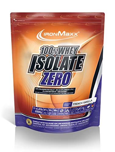 Preisvergleich Produktbild IronMaxx 100%-Whey Isolate Zero - Beutel - Vanille, 2 kg