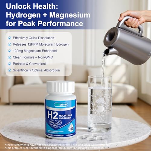 Natprime Hydrogen Water Tablets - 12 PPM Hydrogen Tablets with Magnesium, Molecular Hydrogen Supplement for Drinking Water, Mental Clarity, Cognitive Function & Energy - 90 Counts - Image 7