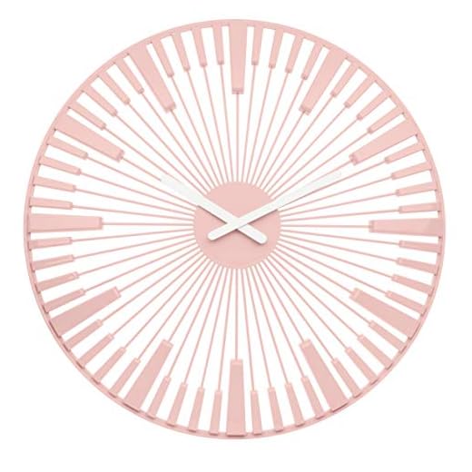 Koziol "Piano Wall Clock, Powder Pink