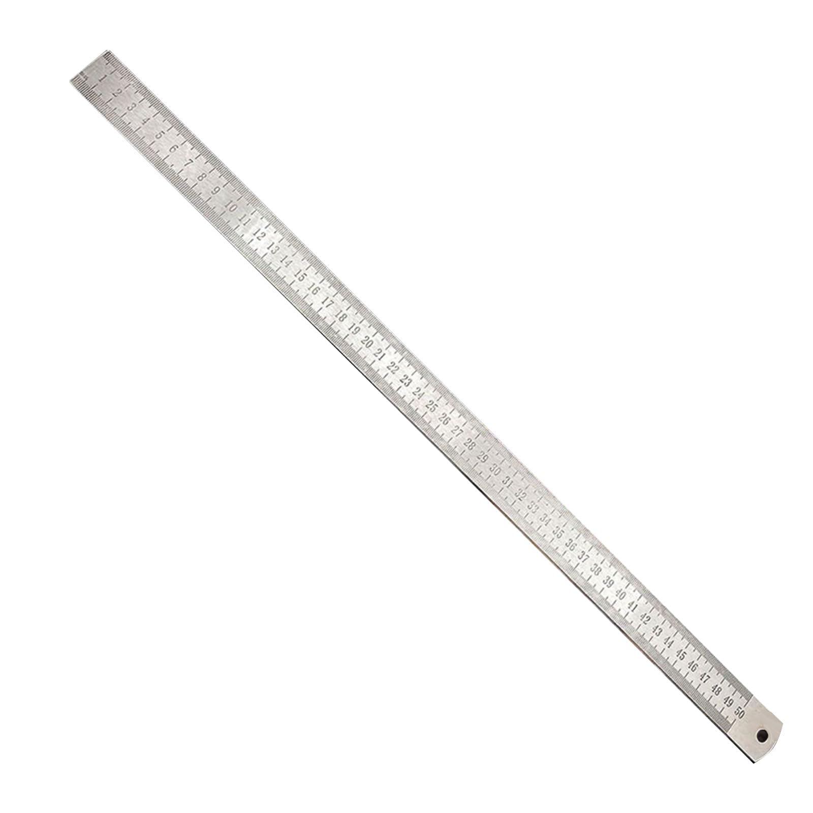 Apglsxy 5Mm Strong 52Cm Metal Rulers With Clear Markings & Features Multipurpose Steel Rulers For Professional & Travel Person Defense Measuring Tool