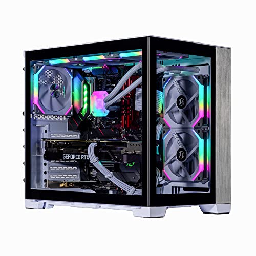 Image of Velztorm Mini Lux Gaming Desktop PC (AMD Ryzen 9 5950X, GeForce RTX 5060, 32GB DDR4, 2TB PCIe SSD, 240mm AIO, 750W PSU, WiFi 4, RJ-45, 1 Display Port, HDMI, Win 11 Pro)
