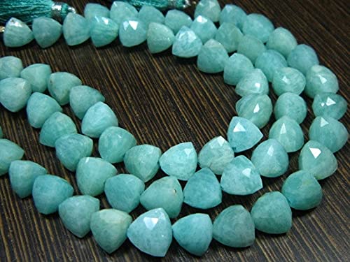 Perles amazonite briolette 8mm - Créez facilement vos bijoux en pierres naturelles AA