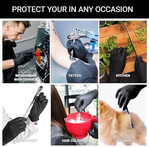 London Labs 6 Mil Blue Nitrile Gloves Medium (Pack of 200)