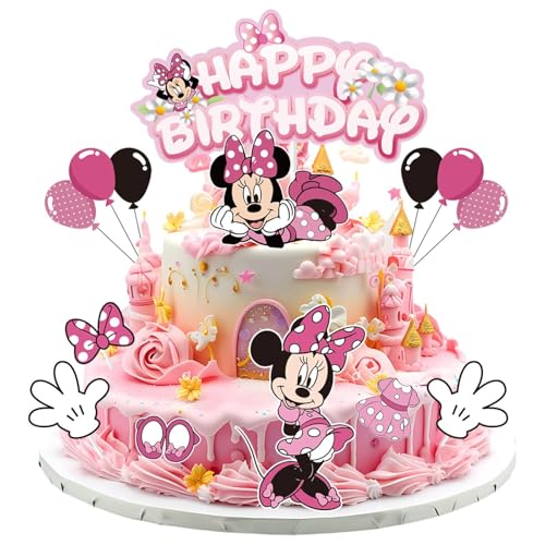 Ctxtqtdt Decoracion Tartas Cumpleaños para Niños, Topper Tarta Cumpleaños, Decoración de Cupcakes, Cake Topper para Fiesta de Cumpleaños Niños (D)