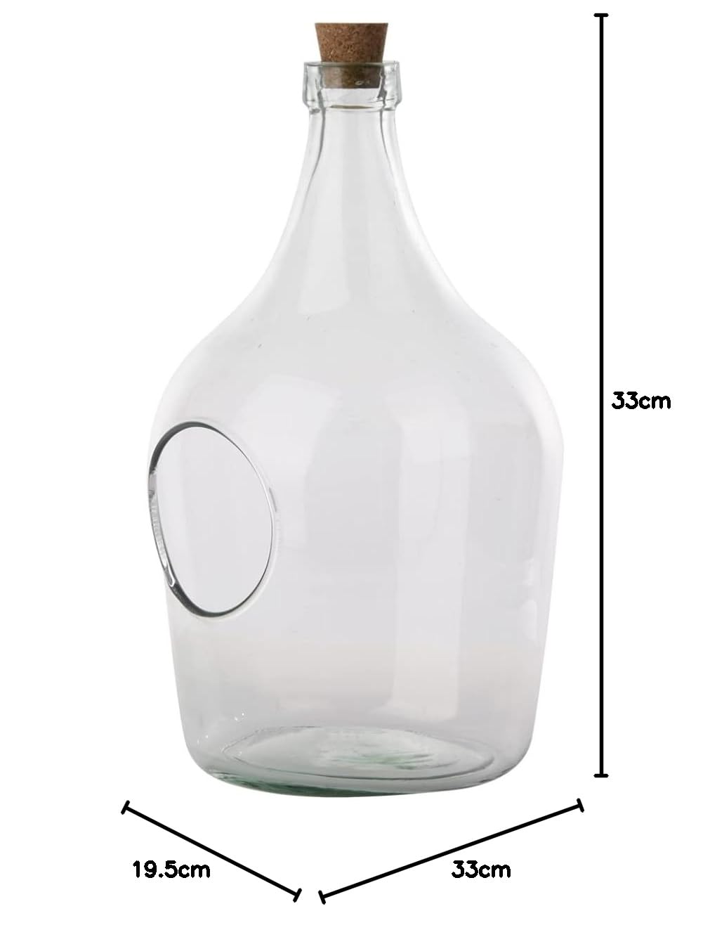 Esschert Design Przezroczysta butelka terrarium, 5 litrów