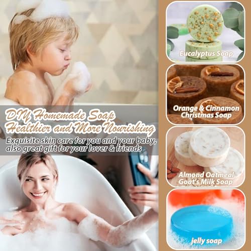 Image of HKNMTT 3Pcs Round Cylinder Small Silicone Molds 15-Cavity Soap Mold
