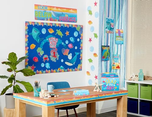 Tableau d'affichage enseignant Eureka Seas The Day 847844 kit multicolore - 7