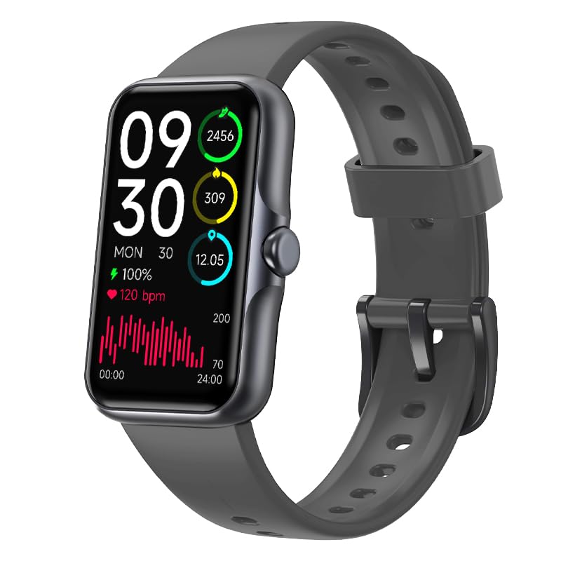 FORHAPAY Fitness Tracker Watch for Women Men 1.47" Smart Watch with Heart Rate Sleep Monitor Message Remind